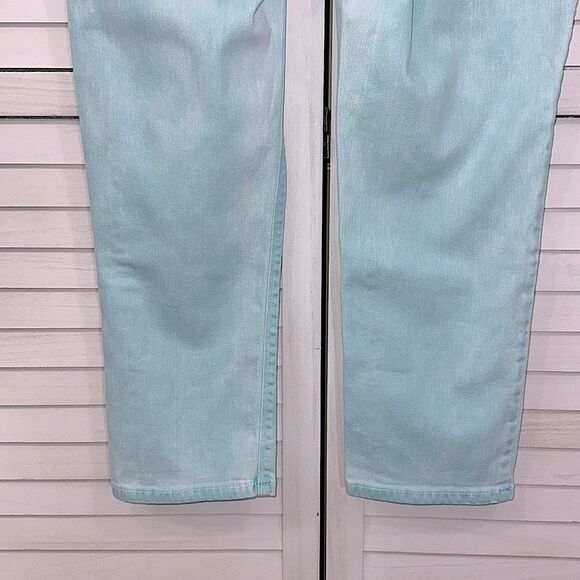 Chico’s Jeans Size 1 (8) Platinum Denim Ankle Hand Washed - Picture 8 of 16